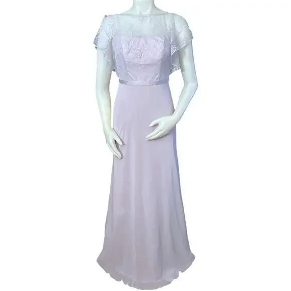 Jenny Packham Dresses | Wonder By Jenny Packham Romantic Lavender Long Evening Gown Lace Neck Size 0 | Color: Purple | Size: 0 | Cynthia_Chdz's Closet Jenny Packham Dresses | Wonder By Jenny Packham Romantic Lavender Long Evening Gown Lace Neck Size 0 | Color: Purple | Size: 0 | Cynthia_Chdz's Closet